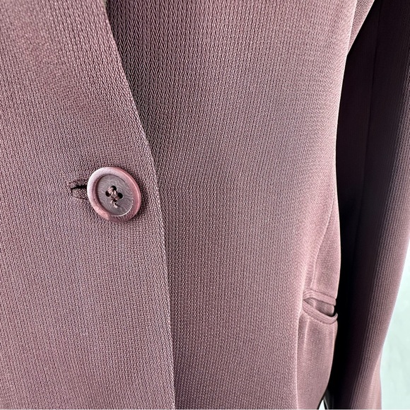 Emanuel Ungaro blazer size 14 48 brown one button with pockets corpcore jacket - Picture 3 of 12